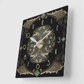 Art Deco Vierkante Klok (Hoek)