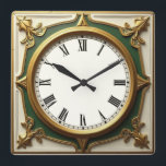 Art Deco Vierkante Klok<br><div class="desc">Geweldig klokontwerp. Je zult het leuk vinden als anderen. U kunt dit ontwerp vrij gebruiken voor andere producten die u wilt of om jouw tekst aan te passen en toe te voegen. Volg me voor meer. Met vriendelijke groet. Een leuke dag.</div>