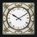Art Deco Vierkante Klok<br><div class="desc">Great clock design. You will love it like others. Be free to use this design for other product you like or to customize and add your text. Follow me for more. Thank you. Have a nice day.</div>
