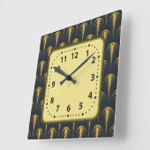 Art Deco Vierkante Klok (Hoek)