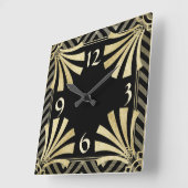 Art Deco Vierkante Klok (Hoek)
