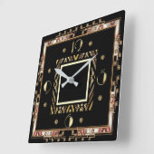 Art Deco Vierkante Klok (Hoek)