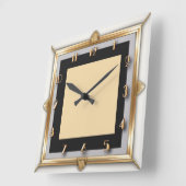 Art Deco Vierkante Klok (Hoek)