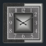 Art Deco Vierkante Klok<br><div class="desc">Geweldig design. Je zult het leuk vinden als anderen. U kunt dit ontwerp vrij gebruiken voor andere producten of jouw tekst toevoegen. Volg me voor meer. Met vriendelijke groet. Een leuke dag.</div>