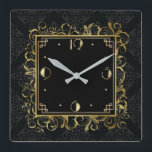 Art Deco Vierkante Klok<br><div class="desc">Geweldig klokontwerp. Je zult het leuk vinden als anderen. U kunt dit ontwerp vrij gebruiken voor andere producten die u wilt of om jouw tekst aan te passen en toe te voegen. Volg me voor meer. Met vriendelijke groet. Een leuke dag.</div>