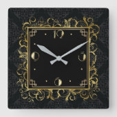Art Deco Vierkante Klok (Voorkant)