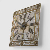 Art Deco Vierkante Klok (Hoek)