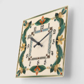 Art Deco Vierkante Klok (Hoek)