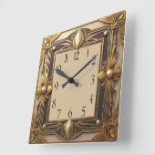 Art Deco Vierkante Klok (Hoek)