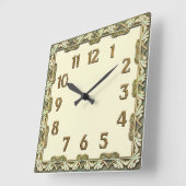 Art  Deco Vierkante Klok (Hoek)