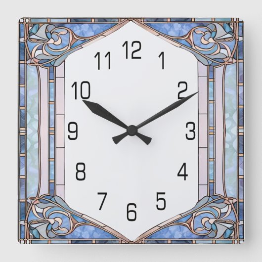 Art Deco Vierkante Klok (Voorkant)