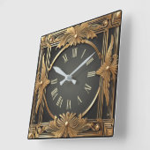 Art Deco Vierkante Klok (Hoek)