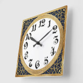 Art Deco Vierkante Klok (Hoek)