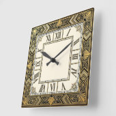 Art Deco Vierkante Klok (Hoek)