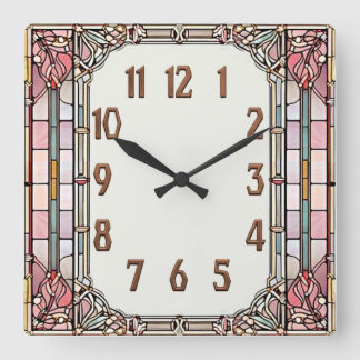 Art Deco Vierkante Klok