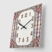Art Deco Vierkante Klok (Hoek)