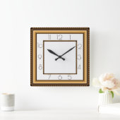 Art Deco Vierkante Klok (Huis)