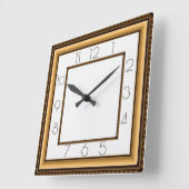 Art Deco Vierkante Klok (Hoek)