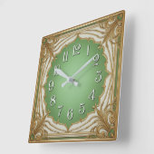 Art Deco Vierkante Klok (Hoek)