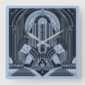 Art Deco Vierkante Klok (Voorkant)