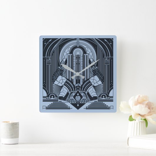 Art Deco Vierkante Klok (Huis)