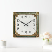 Art Deco Vierkante Klok (Huis)