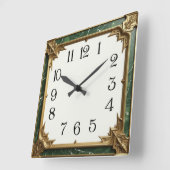 Art Deco Vierkante Klok (Hoek)