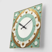 Art Deco Vierkante Klok (Hoek)