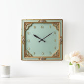 Art Deco Vierkante Klok (Huis)