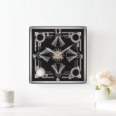 Art Deco Vierkante Klok (Huis)