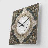 Art Deco Vierkante Klok (Hoek)