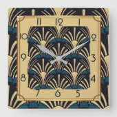 Art Deco Vierkante Klok (Voorkant)