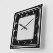 Art Deco Vierkante Klok (Hoek)