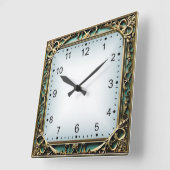 Art Deco Vierkante Klok (Hoek)