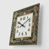 Art Deco Vierkante Klok (Hoek)