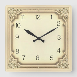 Art Deco Vierkante Klok