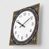 Art Deco Vierkante Klok (Hoek)