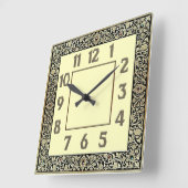 Art Deco Vierkante Klok (Hoek)