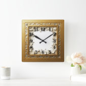 Art Deco Vierkante Klok (Huis)