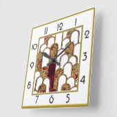 Art Deco Vierkante Klok (Hoek)