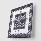 Art deco vierkante klok (Hoek)