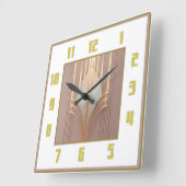 Art Deco Vierkante Klok (Hoek)