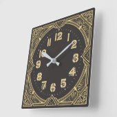 Art Deco Vierkante Klok (Hoek)