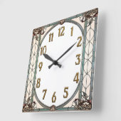 Art Deco Vierkante Klok (Hoek)