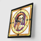 Art Deco Vierkante Klok (Hoek)