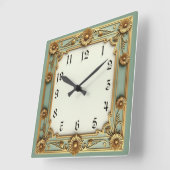 Art Deco Vierkante Klok (Hoek)