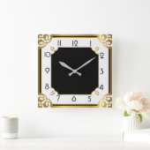 Art Deco Vierkante Klok (Huis)