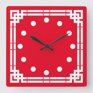 Art Deco Vierkante Klok