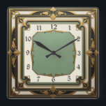 Art Deco Vierkante Klok<br><div class="desc">Geweldig klokontwerp. Je zult het leuk vinden als anderen. U kunt dit ontwerp vrij gebruiken voor andere producten die u wilt of om jouw tekst aan te passen en toe te voegen. Volg me voor meer. Met vriendelijke groet. Een leuke dag.</div>