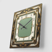 Art Deco Vierkante Klok (Hoek)